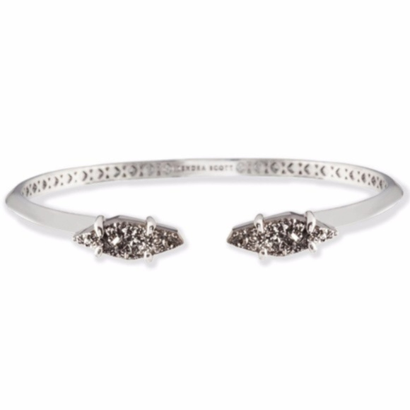 Kendra Scott Jewelry - Kendra Scott Bianca Cuff Bracelet Platinum Drusy Kendra Scott Jewelry - Kendra Scott Bianca Cuff Bracelet Platinum Drusy